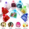 100 Pcs Organza Bags Sheer Drawstring Gift Bags for Jewelry, Wedding Favors, Party Supplies, Candy, Perfume, Cosmetics, Business Events (Pink, 2x3 Inch) view 4