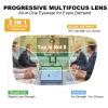SKYOAK Excellent TR90 Unbreakable Progressive Multifocus Reading Glasses for Men, Thick Frame Anti Blue Light/UV Readers, 2 PACK Quality Chunky Computer Glass No-Line Multifocal Eyeglasses C1, +3.0x view 3