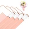 MECCANIXITY Flower Bouquet Wrapping Paper, 57cm/22 Inch Waterproof Floral Wrapping Paper for Flower Bouquet DIY Gift, Wedding, Birthday, Valentine's Day, Pack of 20(Pink) view 1