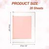 MECCANIXITY Flower Bouquet Wrapping Paper, 57cm/22 Inch Waterproof Floral Wrapping Paper for Flower Bouquet DIY Gift, Wedding, Birthday, Valentine's Day, Pack of 20(Pink) view 2
