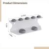 byepica Organizer for Hair Dryer and Curling Iron, Wall-Mount Or Countertop Holder in White Carbon Steel view 4