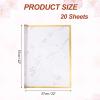 MECCANIXITY Flower Bouquet Wrapping Paper, 57cm/22 Inch Waterproof Floral Wrapping Paper for Flower Bouquet DIY Gift, Wedding, Birthday, Valentine's Day, Pack of 20(Light Gray) view 2