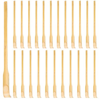 24 Pcs Back Scratchers Made of Wood, Comfortable Grip for Adults, for Home and Nursing Home Use, Includes Convenient Hanging Hole