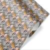 Animal Print Wrapping Paper, Pink Zebra Leopard Tiger Safari Gift Wrap Party Decor (Safari Zebra, 12 foot x 29 inch roll) view 1