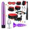 7-Piece and 3-Piece Hip Trainer Combination Nylon Red Combination Set, with Sleep Eye Mask - D12 view 1