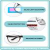 LianSan Safety Glasses with Readers,Reading Safety Glasses for Women Men,Full Reader Lenses Blue Light Blocking Goggles(Black,2.75x) view 4