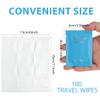100 Pack CPAP Mask Wipes Travel CPAP Wet Wipes Unscented Individually Wrapped Cleaning Towelettes for Full Face Masks Tubes CPAP Accessories view 2