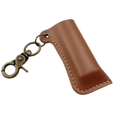 Leather Ignition Holder Keychain Retro Case Pouch, Classic Car Key Organizer | Protective Sleeve Pendant, Functional Outdoor Accessory, Portable Storage Charm for Men, Women, Driving, Business, Work