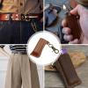 Leather Ignition Holder Keychain Retro Case Pouch, Classic Car Key Organizer | Protective Sleeve Pendant, Functional Outdoor Accessory, Portable Storage Charm for Men, Women, Driving, Business, Work view 4