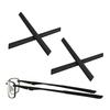 2 Pairs Replacement Earsocks Rubber Temple Sleeve for Oakley Bottle Rocket 4.0 OX3009 4.1 OX3010/Bottle Rocket 2.0 OX3007 2.1 OX3008 Eyeglasses Frame, Black Ear Sleeves view 1