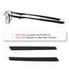 2 Pairs Replacement Earsocks Rubber Temple Sleeve for Oakley Bottle Rocket 4.0 OX3009 4.1 OX3010/Bottle Rocket 2.0 OX3007 2.1 OX3008 Eyeglasses Frame, Black Ear Sleeves view 2