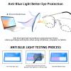 Myfeasy Rimless Bifocal Photochromic Reading Glasses Anti Blue Light Titanium Sunglasses Transition Reading Glasses for Women Men view 4