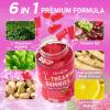 GrnLife 2 Pack L-Theanine Gummies for Kids & Adults, L'Theanine 400mg with Ashwagandha, GABA, 5HTP, L Theanine Supplement for Calm, Zzz & Relaxation Support, Raspberry Flavor, 120 Counts view 4