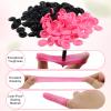100 Pcs Disposable Silicone Finger Cots and Protectors, 50 Pink & 50 Black, Non-Allergenic Finger Gloves for Manicure, Beauty, Massage and Industrial Use view 2