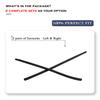 2 Pairs Replacement Earsocks Rubber Temple Sleeve for Oakley Extender OX3249 Eyeglasses Frame, Black Ear Sleeves view 3