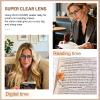 OCCI CHIARI Reading Glasses for Small Face Women Men Metal Lightweight Readers(Gun 5.0X) 1.0 1.25 1.5 1.75 2.0 2.25 2.5 2.75 3.0 3.5 4.0 5.0 6.0 view 2