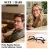 OCCI CHIARI Reading Glasses for Small Face Women Men Metal Lightweight Readers(Gun 5.0X) 1.0 1.25 1.5 1.75 2.0 2.25 2.5 2.75 3.0 3.5 4.0 5.0 6.0 view 3