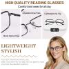 OCCI CHIARI Reading Glasses for Small Face Women Men Metal Lightweight Readers(Gun 5.0X) 1.0 1.25 1.5 1.75 2.0 2.25 2.5 2.75 3.0 3.5 4.0 5.0 6.0 view 4