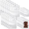 Zonon 120 Pcs Resealable Bag for Small Business 3" X 4", 4" X 6", 5" X 8", 6" X 9" Sealable Bag with Zip Cute Packaging Pouch for Sample Treat Cookie Food Storage Party Favor Gift(White) view 1