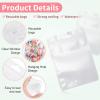 Zonon 120 Pcs Resealable Bag for Small Business 3" X 4", 4" X 6", 5" X 8", 6" X 9" Sealable Bag with Zip Cute Packaging Pouch for Sample Treat Cookie Food Storage Party Favor Gift(White) view 3