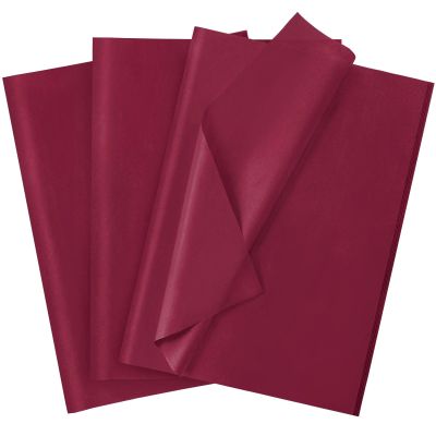 120 Sheets 20"X14" Burgundy Tissue Paper for Gift Bags Wrapping, Art Tissue Paper Bulk for Holiday Birthday Party Crafts Decoration (Burgundy)