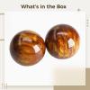 2-Pack Gold Silk Sea Willow Massage Balls - Baoding Balls for Arthritis Relief & Hand Therapy view 4