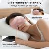 3 Pack 100% Blackout Sleep Mask for Women Men, 3D Eye Mask for Sleeping with Zero Eye Pressure, Side Sleeper Friendly Eye Cover, Night Shift Nurse Essentials for Daytime Sleep & College Dorm Naps view 4