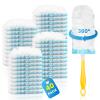 40 Pack Duster Refill for Swiffer Duster, 360Heavy Duty Duster Refills Kit, Strong Electrostatic Adsorption Technology, Suitable for Furniture, Curtains, Offices and Other Scenes with 1 Short Handle view 1