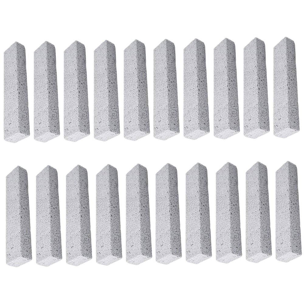 Pumice Stone for Cleaning 20Pcs 1.4x1x5.9in Toilet Bowl Cleaner Sticks, Foam Pumice Stone for Pool Tile, Grill, Concrete, Household and Bathroom Cleaning Supplies
