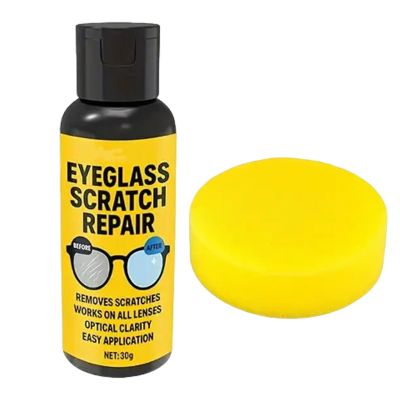 1pack Eyeglass Scratch Remover For Lenses, Glasses Polishing Scratch Remover Mirror Grinding And Polishing Cleaner Eyeglass Lens Cleaner Spray For Table Window Camera Mirror Windshield Screen,30g