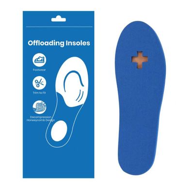 1 Pair Diabetic Insoles Offloading Insole Removable Peg Insoles Foot Ulcer Insole for Foot Pain Relief, Anti Fatigue Shoe Insert for Men Women for Plantar Fasciitis (Men 6.5-7 || Women 7.5-8)