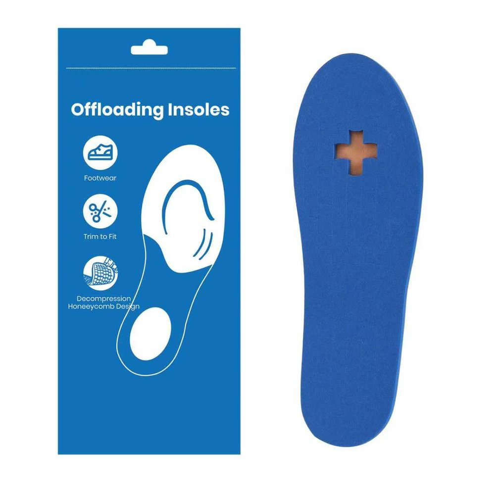 1 Pair Diabetic Insoles Offloading Insole Removable Peg Insoles Foot Ulcer Insole for Foot Pain Relief, Anti Fatigue Shoe Insert for Men Women for Plantar Fasciitis (Men 6.5-7 || Women 7.5-8)
