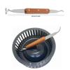 NentMent Range Hood Fan Grill Scraper Heavy Duty Multi-Purpose Griddle Scraper with Curved Tip Double Ended Cleaning Tool for Under-Cabinet Range Hood Kitchen Hood Vent Portable Barbecue Grill view 2