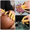 200 PCS Finger Cots Pink, Anti-Static Rubber Fingers Tips Protector, Disposable Latex Finger Covers for Protect Keeping Dressing Dry and Clean (Pink, Yellow, M) view 4