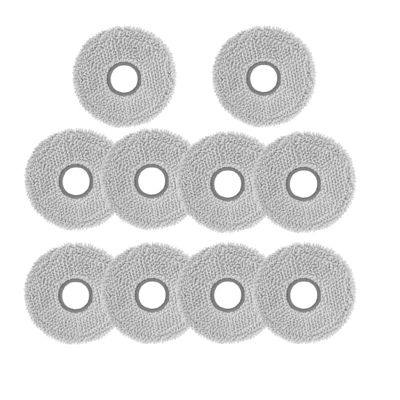 10-Pack Washable Mop Pads for Ecovacs Deebot X1/T20/T30/T50/X2 Omni & Yeedi M12 Pro+ - Premium Microfiber, High Absorption, Scratch-Free Floor Cleaning