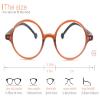 TISHUI Green Round Reading Glasses for Women Men +1.00 Blue Light Blocking Circular Readers Unisex Blue Ray Circle Cheaters Glasses Ultra Lightweight Blueblockers view 3