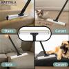 Katziela DuoSweep Broom Dual-Sided Pet Hair Remover with Metal & Rubber Blade Multi-Surface Cleaner for Carpet, Hardwood & Tile Includes Water Control Squeegee Attachment view 3