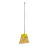 PRO-SOURCE Angled Broom, 12-Inch Wide, Vinyl-Coated Metal Handle, Flagged Water-Resistant, Yellow Polypropylene Bristles, Broom Head May be Yellow or Black in Color (1) Each view 1