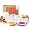 Square Baby Organic Baby Food Purees | Stage 1-3 Sampler Pack | Fresh & Dietitian-Designed Veggie-Forward, Balanced Meals | Low Sugar. No Added Sugar | Allergen Intro Options (7 Pack, 4 oz) view 1