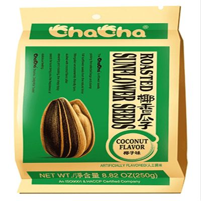 ChaCha Sunflower Seeds Roasted and Salted (Coconut Flavor) 250g X 18 Bags