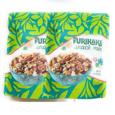 Furikake Snack Mix with Mochi Crisps, Sesame Seeds, Corn Chips, Wasabi Peas, 7.5 oz 2 Pack