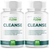 (2 Pack) Healthy Flow Cleanse Capsules, Official HealthyFlow Cleanse Probiotic Pills with All Natural Ingredients, Advanced Gut Supplement with Max Strength Probiotics for Women & Men (120 Capsules) view 1