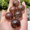 RSHVOBRRS 1pc 3.5-4cm Smoky Quartz Crystal Ball Clear Brown Sphere Small Orb view 2