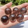 RSHVOBRRS 1pc 3.5-4cm Smoky Quartz Crystal Ball Clear Brown Sphere Small Orb view 3
