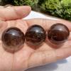 RSHVOBRRS 1pc 3.5-4cm Smoky Quartz Crystal Ball Clear Brown Sphere Small Orb view 4