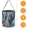 DMHVGEW Halloween Candy Basket Tote with Handles Octopus Design Halloween Trick Or Treat Bags Reusable Goody Bags Candy Buckets for Party Favor Supplies view 2