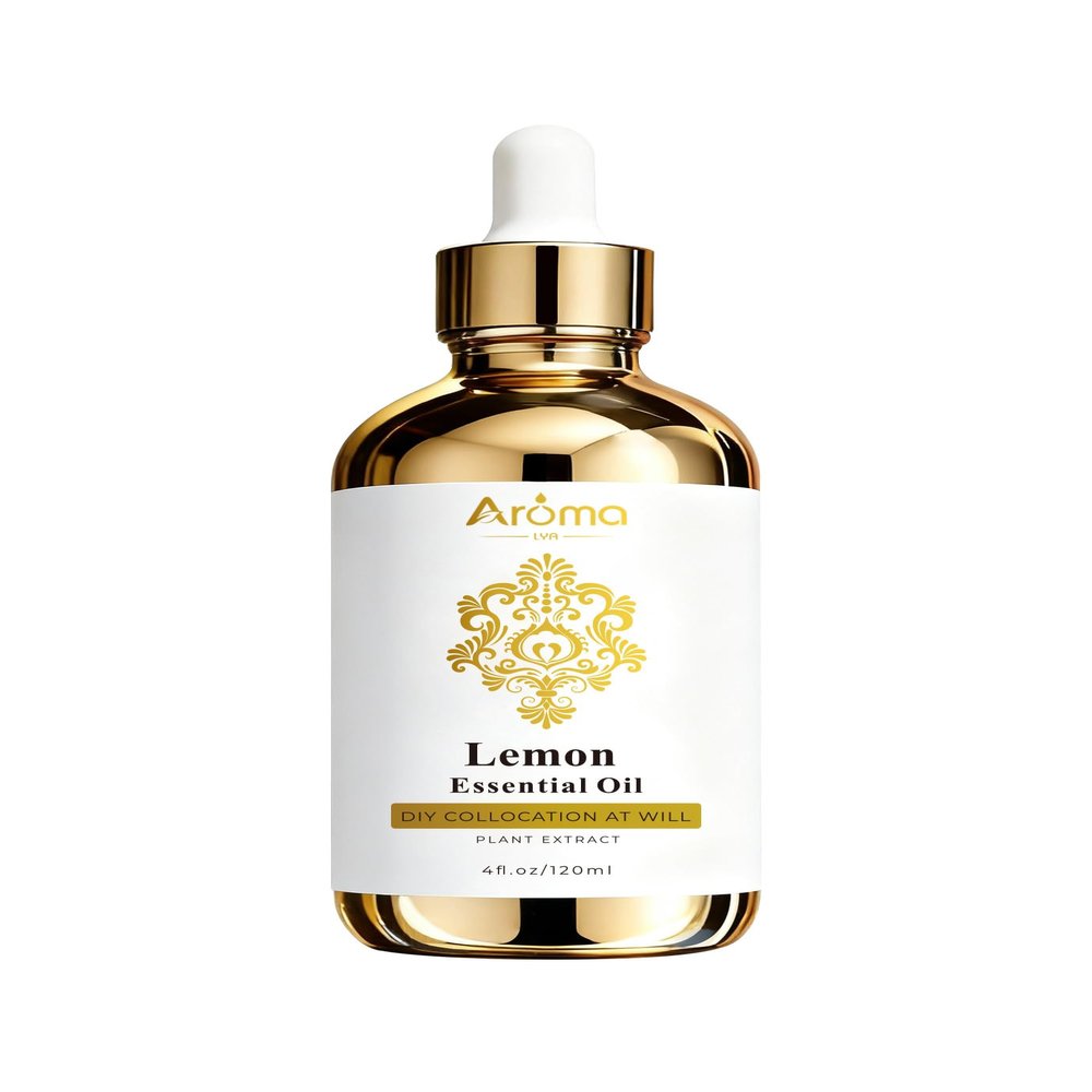 100% Pure Lemon Essential Oil 4 fl oz Thieves Oil Essential Oil - Essential Oils for Diffusers & Aromatherapy & Home Care Gifts for Women - Lemon Oil Essential Oil