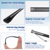 Heclia Double Needle Glasses Arm Replacement 2 Pair Eyeglass Repair Kit Anti-Slip Tips Eyeglasses Arms Legs Replacement Accessories with Screws, Nose Pads, Tools for Sunglasses, Reading Glasses view 3