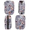 Purple Bird Flower Pill Case Bag with Zipper Small Travel Pill Box with 7 Day Removable Plastic Medicine Organizer Portable Weekly Pill Container Bag for Medicine, Vitamin, Supplement view 4