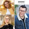 DOOViC 3 Pack Retro Aviator Reading Glasses for Women Men Lightweight Blue Light Blocking Computer Readers 2.75 view 2